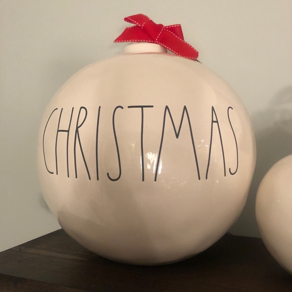 Rae Dunn Christmas Figural Ball Ornament